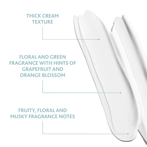 Image 1 - A white cream swatch is displayed on a white background with descriptive text pointing to it: THICK CREAM TEXTURE, FLORAL AND GREEN FRAGRANCE WITH HINTS OF GRAPEFRUIT AND ORANGE BLOSSOM, FRUITY, FLORAL AND MUSKY FRAGRANCE NOTES. Image 2 - A white tube of Institut Esthederm Osmoclean Lightening Buffing Mask stands against a white background with white cream swatches, next to text describing its benefits: Gently exfoliates and purifies the skin, Leaves the skin radiant, Tightens skin pores, Prolongs skins longevity on a cellular level, along with the product details Institut Esthederm Paris Masque Gomme Clarifiant Care first. NAOS. Image 3 - A white tube of INSTITUT ESTHEDERM PARIS OSMOCLEAN MASQUE GOMME CLARIFIANT LIGHTENING BUFFING MASK Care first. NAOS is shown, with text displaying 80% SAY THEIR COMPLEXION IS MORE EVEN, 80% SAY THEIR SKIN IS PURIFIED, 70% FIND IMPERFECTIONS & IMPURITIES ARE LESS VISIBLE, and a disclaimer below stating Clinical test under medical supervision, on 20 volunteers (21 to 64 yo), with normal to combination skin with imperfections, after 14 days of twice-weekly application. Image 4 - A white tube of Institut Esthederm Osmoclean Lightening Buffing Mask with a silver base is displayed alongside usage instructions. The text visible in the image reads: HOW TO, INSTITUT ESTHEDERM PARIS, OSMOCLEAN, MASQUE GOMME CLARIFIANT, LIGHTENING BUFFING MASK, Care first. NAOS, STEP 1. Apply an even layer to clean and dry skin on the face, neck, décolleté and eye area. STEP 2. Leave on for a few minutes, scrub and rinse. STEP 3. Once or twice a week. Image 5 - The image shows various Institut Esthederm skincare products – tubes, bottles, and a jar – arranged on a white background with water droplets and interconnected by lines and arrows to represent a routine, with visible text reading YOUR SKINS LONGEVITY ROUTINE, 1. PREP including Osmoclean Gel Nettoyant Purete Pure Cleansing Gel, Osmoclean Creme Douce Desincrustante Gentle Deep Pore Cleanser, Osmoclean Masque Gommant Clarifiant Clarifying Radiance Mask, and the label Osmoclean duo, then 2. BOOST featuring Eau Cellulaire Brume Mist Hydra-Booster Effet Anti-Oxydant Energisant, and finally 3. TREAT with ACE PROTECT+ ADVANCED SERUM and INTENSIVE HYALURONIC CREME CREAM. Image 6 - A white tube of Institut Esthederm Osmoclean Lightening Buffing Mask is displayed on a light blue background, surrounded by descriptive text about its features: INSTITUT ESTHEDERM PARIS OSMOCLEAN MASQUE GOMME CLARIFIANT LIGHTENING BUFFING MASK Core first. X NAOS CELLULAR WATER TECHNOLOGY 100% active antioxidant water formulation that ensures long lasting hydration and prolongs skins longevity. SKIN BALANCE SYSTEM PATENT Formulated with Boldo extract and Fructooligosaccharides to rebalance the skin, eliminate pathogenic bacteria flora and activate its natural defence systems. HIGH-TOLERANCE CLEANSING BASE Formulated with synthetic and natural surfactants that cleanses by emulsifying and eliminating impurities. It works in perfect osmosis with the skin, respecting the fragile balance of the hydrolipidic film and skins ecobiology.