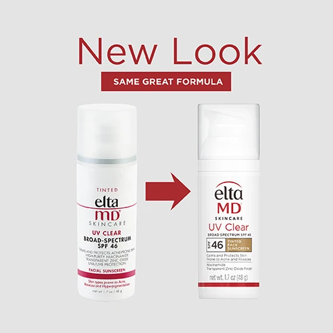 Image 1, new look same great formula. Image 2, UVA/UVB sun protection, leaves no residue, wear under makeup or alone, calms and protects acne-prone skin. Image 2,Formulated with: Niacinamide (vitamin b3)to reduce redness and restore suppleness. Image 3, number 1 dermatologist recommended professional sunscreen brand. Image 4, formulated with hyaluronic acid to reduce the appearance of fine lines and wrinkles. Image 5, think zinc oxide natural mineral compound that works as a sunscreen agent by reflecting and scattering UVA and UVB rays. Image 6, active ingredients 9.0% zinc oxide, 7.5% octinoxate. Image 7, Trusted by Dermatologists. Loved by skin. For over 30 years, EltaMD has been creating innovative products that cater to all skin types and conditions, from cosmetically elegant sunscreen to skincare that repairs and rejuvenates skin. Image 8, Free From oxybenzone, parabens, fragrances, dyes. Image 9, complete your regimen. Oil free. Suitable for sensitive skin.