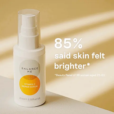 85% said skin felt brighter- Beauty Panel of 98 women aged 25-65. 5 stars- I love this product! It keeps my skin looking healthy and glowing- Dianne. Brightens, hydrates, boosts elasticity, targets pigmentation.
