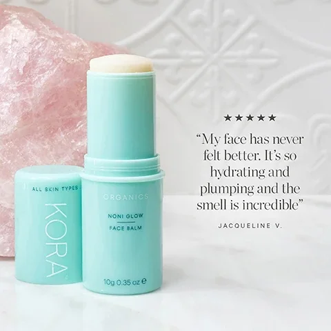 customer review = my face has never felt better. it's so hydrating and plumping and the smell is incredible.