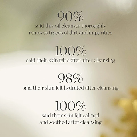 image 1, 90% said this oil cleanser thoroughly removes traces of dirt and impurities. 100% said their skin felt softer after cleansing. 98% said their skin felt hydrated after cleansing. 100% said their skin felt calmed and soothed after cleansing. image 2, silver ear mushroom, hydrates, plump and soften. image 3, keep your glow without the waste. how to recycle milky mushroom gentle cleansing oil. rinse out any remaining or excess product, recycle the glass bottle. remove the pump and discard, recycle the plastic dip tube separately. image 4, new look, same formula. please note packaging may vary, for a limited time, you may receive either of these packages