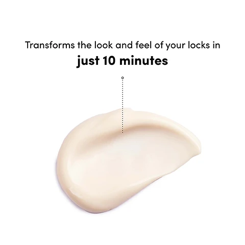 Image 1 - A creamy, light-colored dollop of hair treatment is on a white background with text that reads: Transforms the look and feel of your locks in just 10 minutes. Image 2 - A split image shows a woman with long, light brown hair, with the left side labeled Before displaying duller, flatter hair, and the right side labeled After showing shinier, more voluminous, and wavy hair, with additional visible text stating Using Like A Virgin Shampoo, Conditioner and Masque as part of a regimen and UNRETOUCHED. Image 3 - A woman in a pink ribbed bikini poses outdoors with lush green tropical foliage in the background, holding a pink and teal jar of Coco & Eve Like A Virgin Super-Nourishing Coconut & Fig Hair Masque, with text overlay that reads Award-Winning & Iconic for a Reason Intensive formula helps restore healthy, shiny, silky-soft hair. Image 4 - A person with long brown hair from behind holds a Coco & Eve hair masque container, which reads COCO & EVE LIKE A VIRGIN SUPER NOURISHING COCONUT & FIG HAIR MASQUE MASQUE CHEVEUX SUPER NOURRISSANT A LA NOIX DE COCO ET A LA FIGUE Net 212 ml / e 7.17 fl. oz. US, with additional text on the right stating Locks in Cuticle Moisture Revives Fragile Follicles. Image 5 - A pink jar of COCO & EVE LIKE A VIRGIN SUPER NOURISHING COCONUT & FIG HAIR MASQUE, open to show white cream, is nestled in a halved coconut floating on blue water with two large green leaves and water droplets, with text at the top left reading Formulated with AquaCoco Hydrating Technology. Image 6 - A hair masque jar in pink and teal sits on a pink and blue background with white liquid dripping from it, topped with a halved fig and a piece of coconut, and flanked by two white plumeria flowers, with the text COCO & EVE LIKE A VIRGIN SUPER NOURISHING COCONUT & FIG HAIR MASQUE MASQUE CHEVEUX SUPER NOURRISSANT À LA NOIX DE COCO ET À LA FIGUE Net 212 mL / e 7.17 fl. oz. US and Enriched with raw virgin coconut & fig.