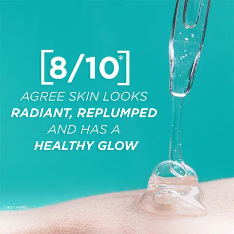 Image 1- 8/10 agree skin looks radiant, plumped and has a healthy glow. Image 2-8/10 agree its the best serum they've ever used.