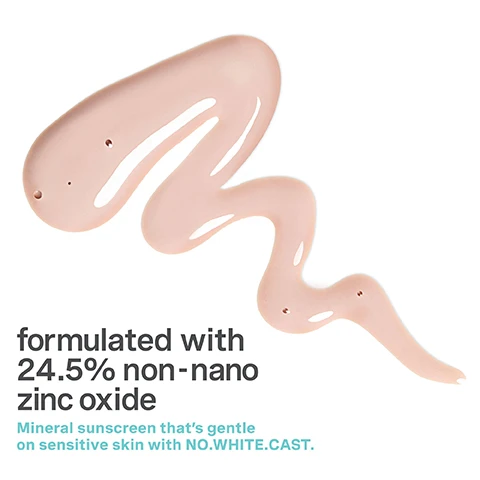 Image 1 - A creamy, light pink swirl of sunscreen is shown, with text that reads formulated with 24.5% non-nano zinc oxide and mineral sunscreen that’s gentle on sensitive skin with NO.WHITE.CAST.
Image 2 - A turquoise bottle of sunscreen with a pump top rests on a white surface, accompanied by two beige applicators, featuring text that highlights Powered by... ectoin, sheer mineral pigments, and 24.5% non-nano zinc oxide.
Image 3 - A smiling woman with short hair holds a turquoise skincare product to her forehead against a teal background, with the text AN SPF YOULL LOOK FORWARD TO WEARING and three bullet points: No White Cast, Deep Hydration, Illuminating Finish.
Image 4 - A person applying a skincare product to their face with a gentle touch, displaying a natural glow, and visible text on the left side that reads How to use Shake well. For face + neck coverage use two fingers length of HydraKate Illuminating SPF 50+ Drops. Let absorb for 15 minutes before sun exposure. Reapply at least every two hours.
Image 5 - Two turquoise sunscreen bottles are positioned on white tiles next to a swimming pool, with a circular cap nearby, and the text states 80 MINS WATER RESISTANT.
Image 6 - Three women of diverse appearances are smiling and posing together, each holding skincare products, with the text PROTECT + HYDRATE + ILLUMINATE above and NO WHITE CAST below.
Image 7 - A man is applying a facial skincare product while looking at the camera, with the text SUNCARE IS SKINCARE KATE SOMERVILLE and a smiley face logo in the bottom left corner.