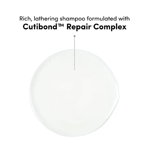 Image 2 - A dollop of translucent shampoo is shown on a white background with a dotted line pointing to it from above, next to the text Rich, lathering shampoo formulated with Cutibond™ Repair Complex. Image 3 - A white, luxurious-looking dollop of cream or mask is shown with text above it that reads Luxuriously buttery mask formulated with Cutibond™ Repair Complex. Image 4 - A blonde woman is shown in a before and after comparison, with her long, wavy hair on the left, and on the right, her hair is styled with voluminous, bouncy curls; visible text reads Before, After, UNRETOUCHED. Image 5 - The image displays a before and after comparison of hair, with the left side showing frizzy hair and the right side showing smoother, shinier hair, above statistics and text that reads: Immediate, clinically proven results, 91% agreed hair feels reinforced*, 82% noticed less hair breakage*, 95% agreed hair looked shinier*, and below the images: *Clinically scored and evaluated by users with chemically damaged hair after using Bond Therapy Collection as a regimen. Image 6 - Microscopic images compare a hair strands condition: Before, it appears rough with lifted cuticles; After 1 Use, it is slightly smoother; After 6 Uses, it is much smoother with flattened cuticles, with accompanying text: Before, After 1 Use, After 6 Uses, and *Using Bond Therapy Shampoo, Conditioner and Mask as part of a regimen. Image 7 - A hand holds a thick strand of reddish-brown hair against a vibrant green leafy background, with white text that reads: Instantly strengthens after 1 use, Instantly reduces split ends by nearly half after 1 use, Notably improves damage after 6 uses, *Clinically tested and scored using Bond Therapy Collection as a regimen. Image 8 - A comparison chart shows Coco & Eve shampoo and conditioner lines with the title Which shampoo & conditioner will you pick?, detailing: Like a Virgin for Dry & dehydrated hair provides 26x more hydration for hair that always looks silky, shiny & soft; Sweet Repair for Hair damaged by heat styling, brushing and daily wear & tear repairs and restores damaged hair; Youth Revive for Weak, aging hair boosts shine, strength and volume; Boost Therapy for Naturally fine, thinning hair nourishes hair with 24 hour volumizing effect; and Bond Therapy for Colored, bleached & chemically damaged hair reinforces hair bonds for stronger strands with less breakage. Image 9 - A person with wet, reddish-brown hair is shown from behind, being combed with a wooden comb, with text overlaid that reads: Clinically proven on chemically treated hair 91% noticed fewer split ends* 91% agreed hair feels less damaged* *Clinically scored and evaluated by users with chemically damaged hair after using Bond Therapy Collection as a regimen after 15 days.