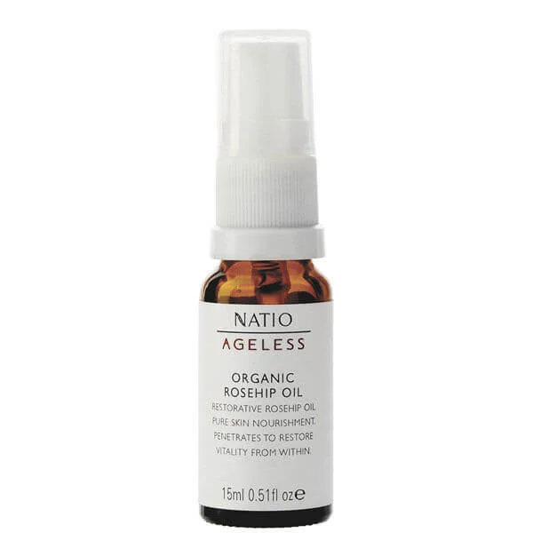 Natio Ageless Rosehip Oil olej z dzikiej róży tłoczony na zimno (15 ml) Zdjęcie 1