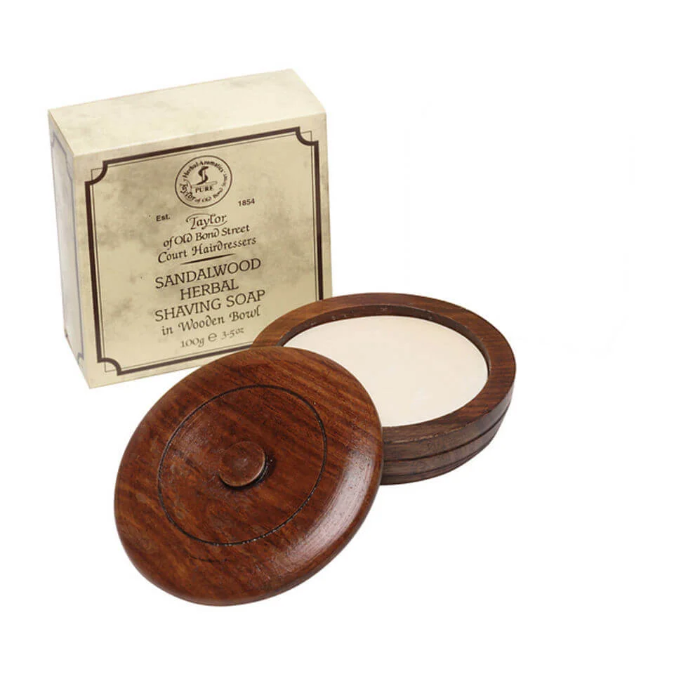 Taylor of Old Bond Street Wooden Bowl Including Shaving Soap (100g) Zdjęcie 1