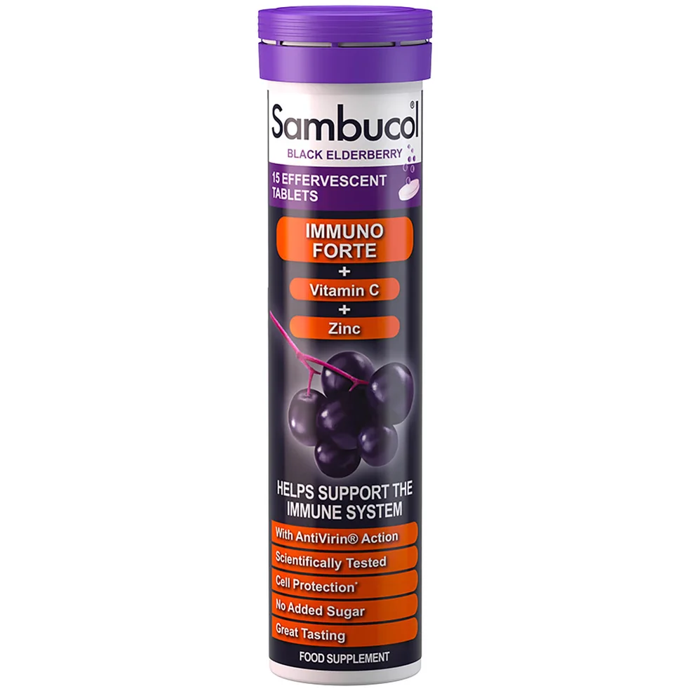 Suplement diety Sambucol Effervescent Immuno Forte (15 tabl.) Zdjęcie 1