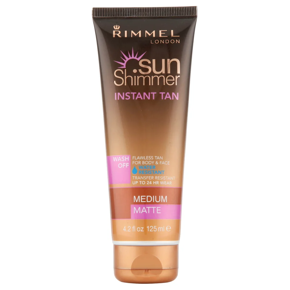 Rimmel Sunshimmer Water Resistant Wash Off Instant Tan samoopalacz (125 ml) – mat Zdjęcie 1