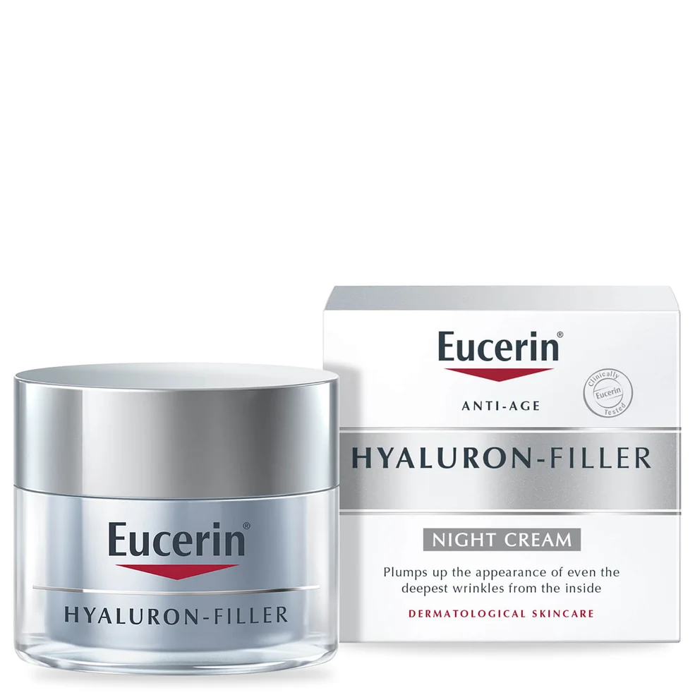 Eucerin® Anti-Age Hyaluron-Filler Night Cream przeciwstarzeniowy krem na noc z kwasem hialuronowym (50 ml) Zdjęcie 1