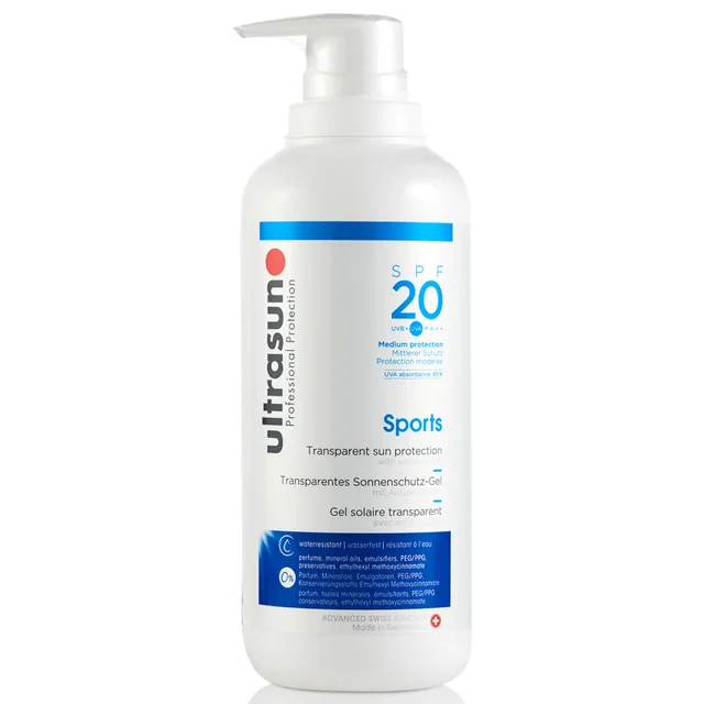 Ultrasun 20 SPF Sports Gel żel z filtrem dla osób aktywnych (400 ml)
