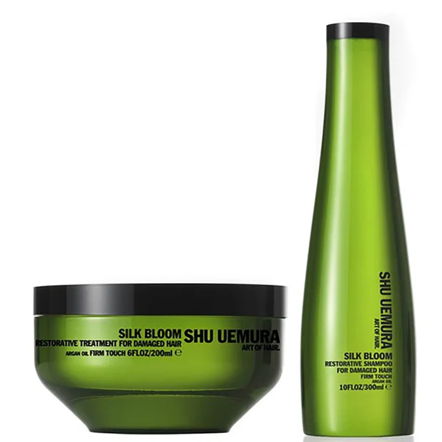 Shu Uemura Art Of Hair Silk Bloom szampon (300 ml) i kuracja do włosów (200 ml)