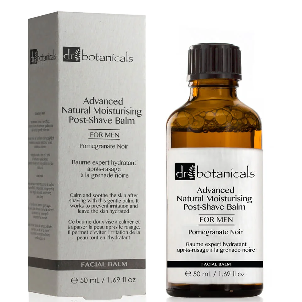 Dr Botanicals Pomegranate Noir zaawansowany naturalny balsam nawilżający po goleniu dla mężczyzn 50 ml Zdjęcie 1