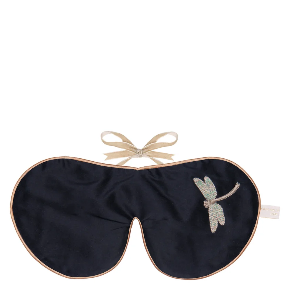 Holistic Silk Eye Mask Slipper Gift Set - Black - S Zdjęcie 1