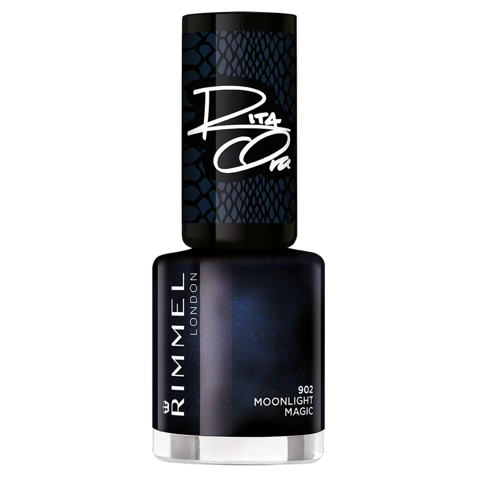 Rimmel 60 Seconds Rita Shades of Black Nail Polish 8ml - Black Blue 902 Zdjęcie 1