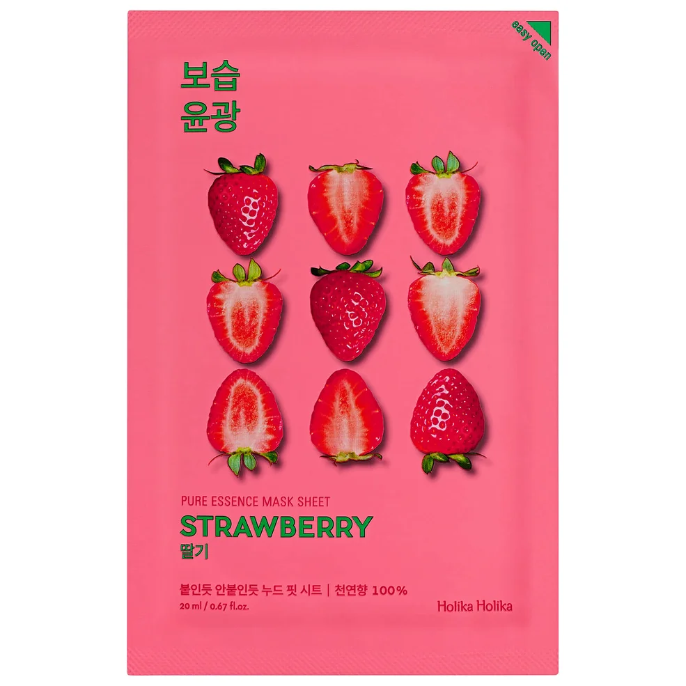 Holika Holika Pure Essence Mask Sheet maska w płacie – Strawberry Zdjęcie 1