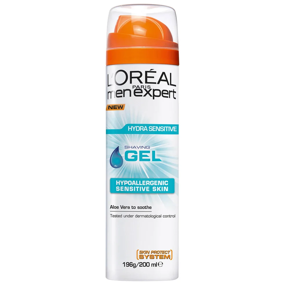 L'Oréal Paris Men Expert Hydra Sensitive Shaving Gel 200ml Zdjęcie 1