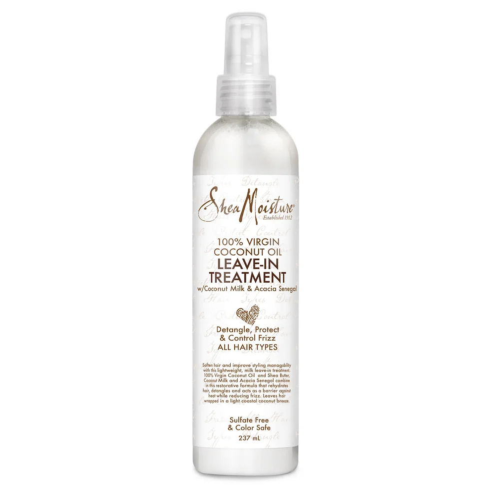 Shea Moisture 100% Virgin Coconut Oil Leave-In Conditioner odżywka do włosów bez spłukiwania 237 ml Zdjęcie 1