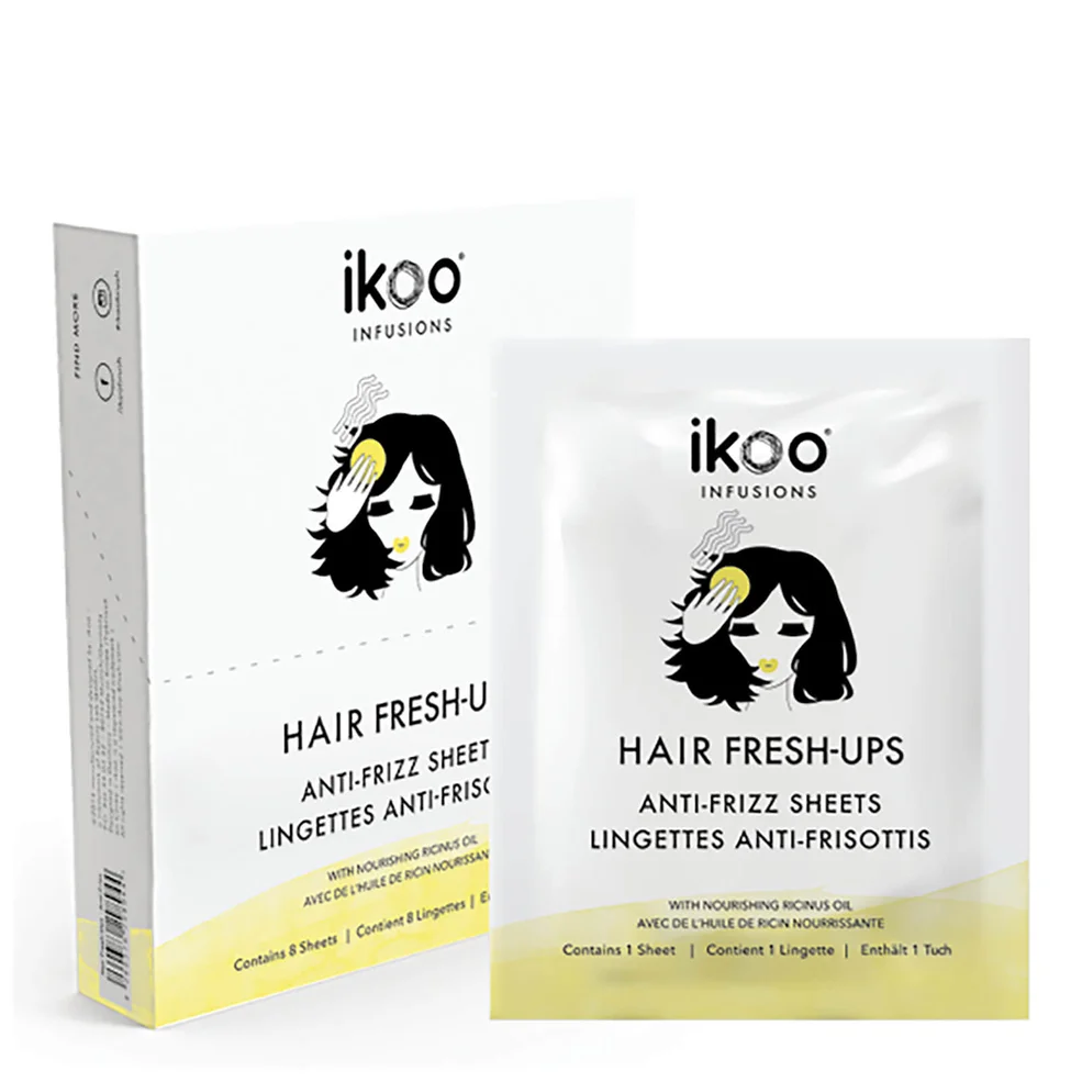 ikoo Hair Fresh-Ups Anti-Frizz Sheets (Box of 8 Sachets) Zdjęcie 1