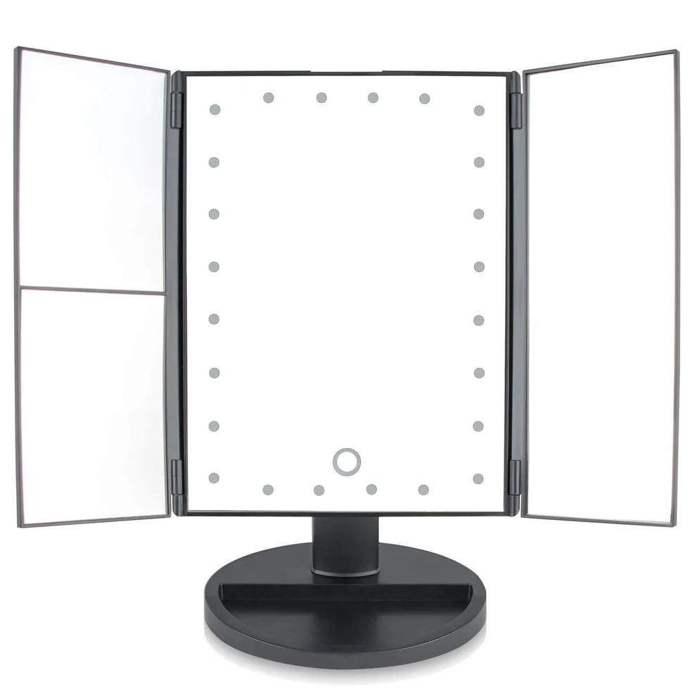 Rio 24 LED Touch Dimmable Cosmetic Makeup Mirror With 2X & 3X Magnification lusterko powiększające do makijażu Zdjęcie 1