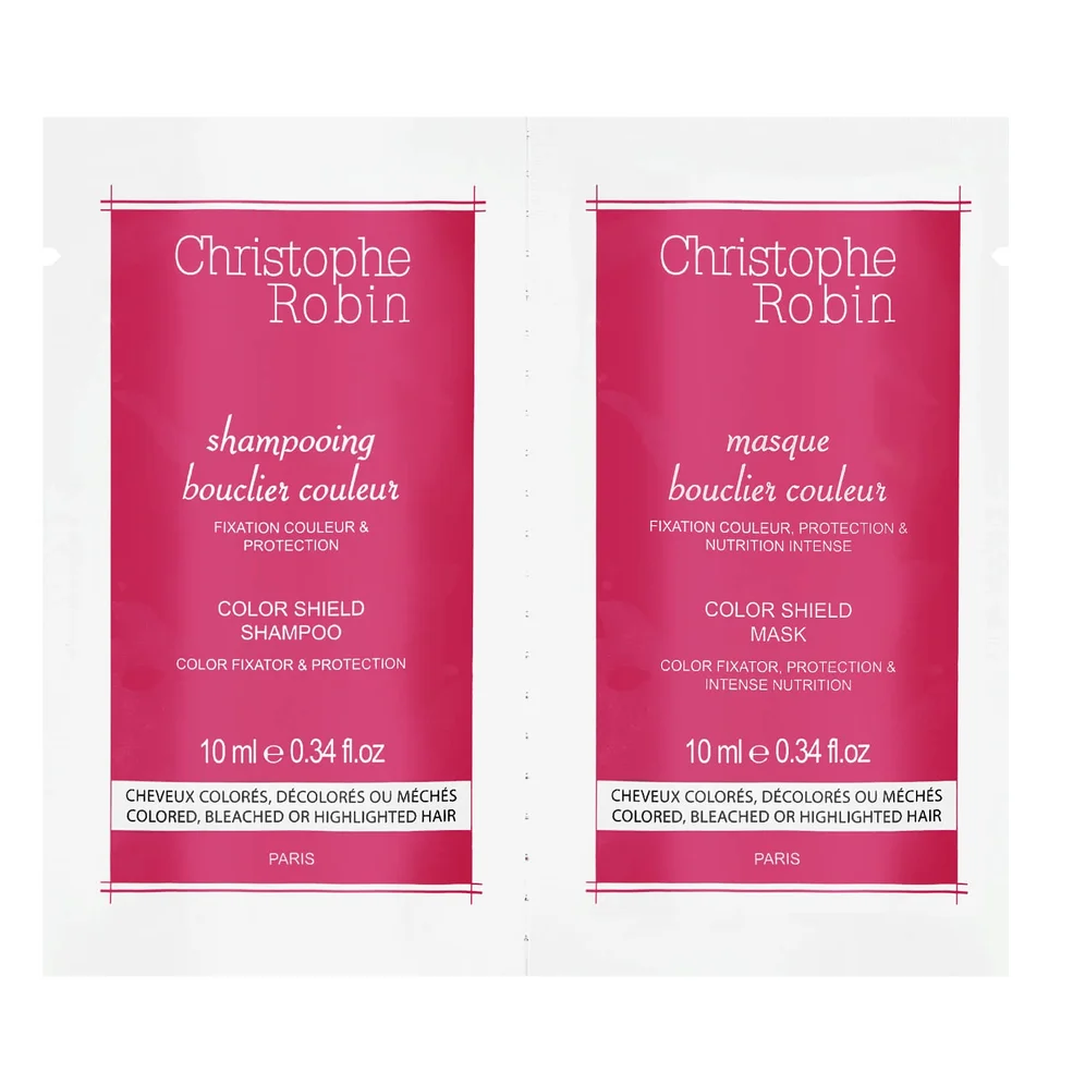 Christophe Robin Shampoo + Mask Duo Sachet Samples 10ml + 10ml Zdjęcie 1