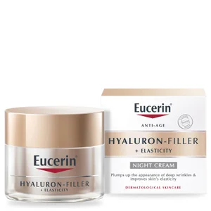 Eucerin Hyaluron-Filler + Elasticity Night Cream ujędrniający krem na noc z kwasem hialuronowym 50 ml - undefined undefined