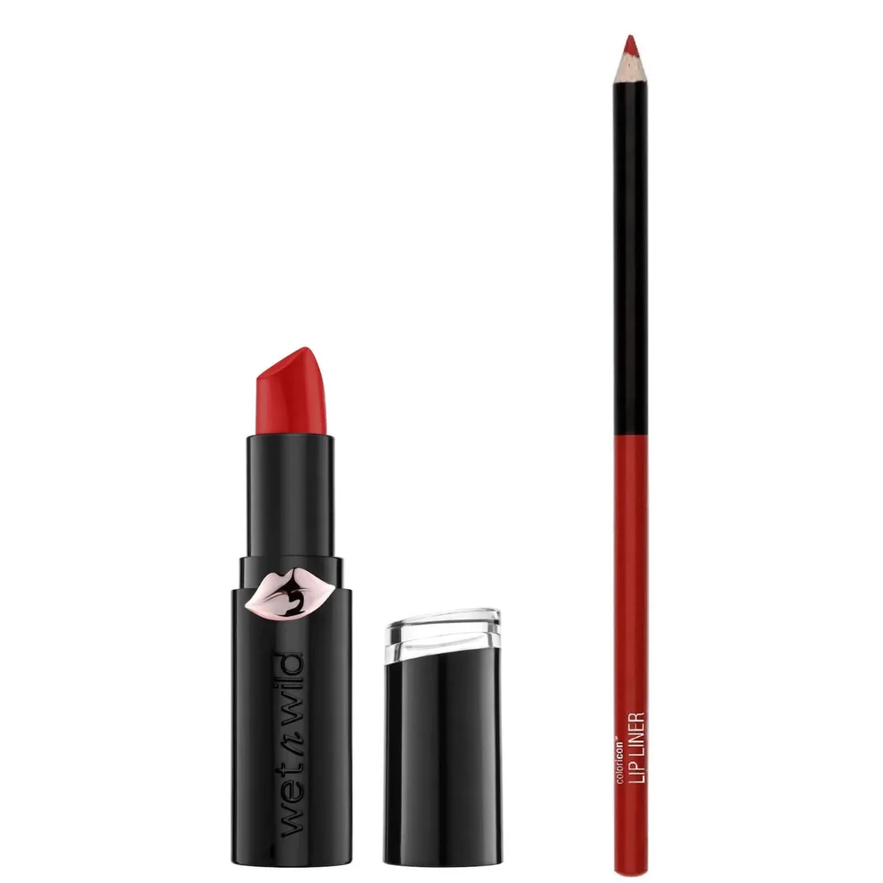 wet n wild Mega Last Matte Lipstick and Color Icon Lip Liner Duo (Various Shades) Zdjęcie 1