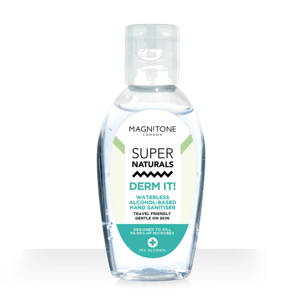 MAGNITONE London SuperNaturals Derm It! Waterless Alcohol-Based Hand Sanitiser Gel 50ml Zdjęcie 1