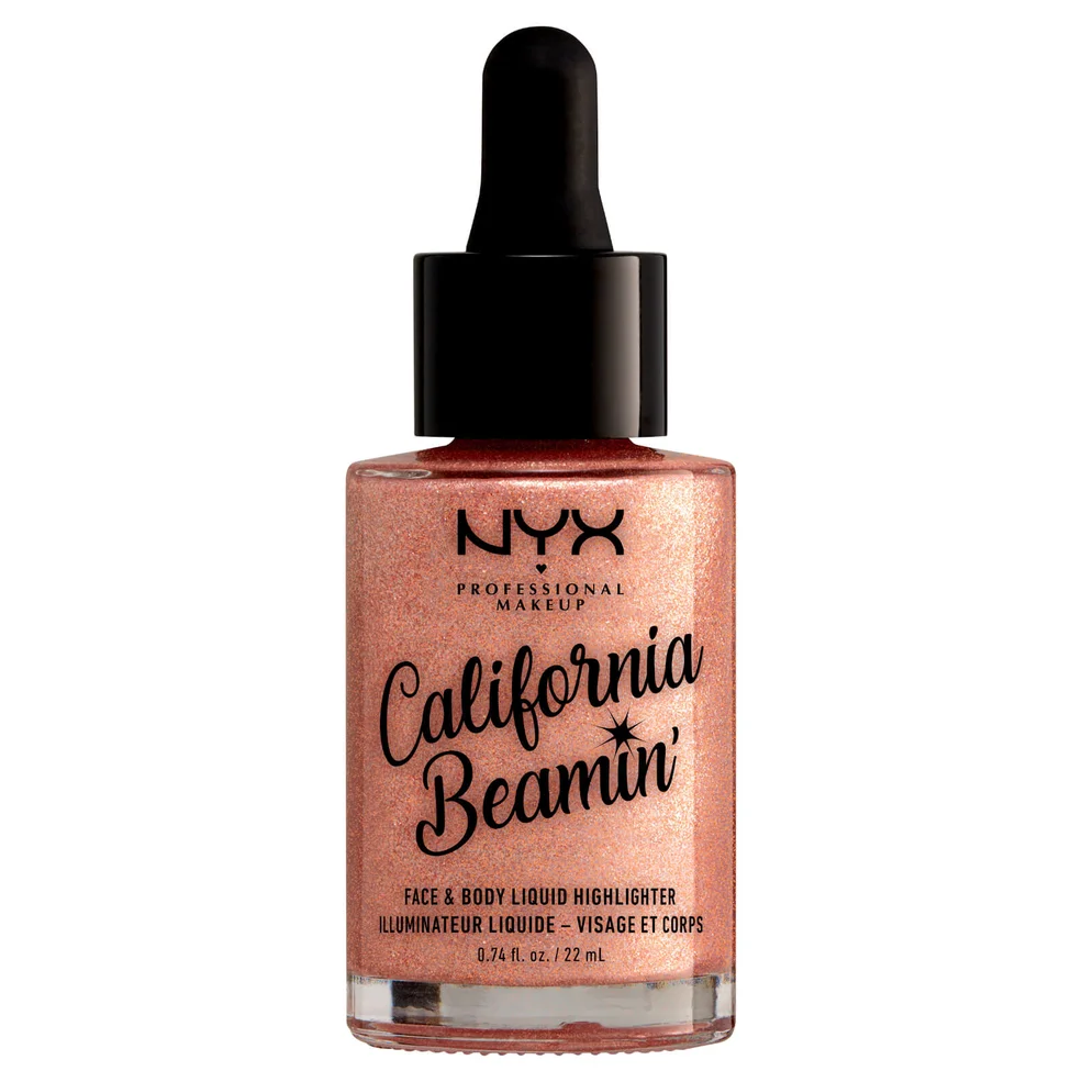 NYX Professional Makeup California Beaming Face and Body Liquid Highlighter 22ml (Various Shades) Zdjęcie 1