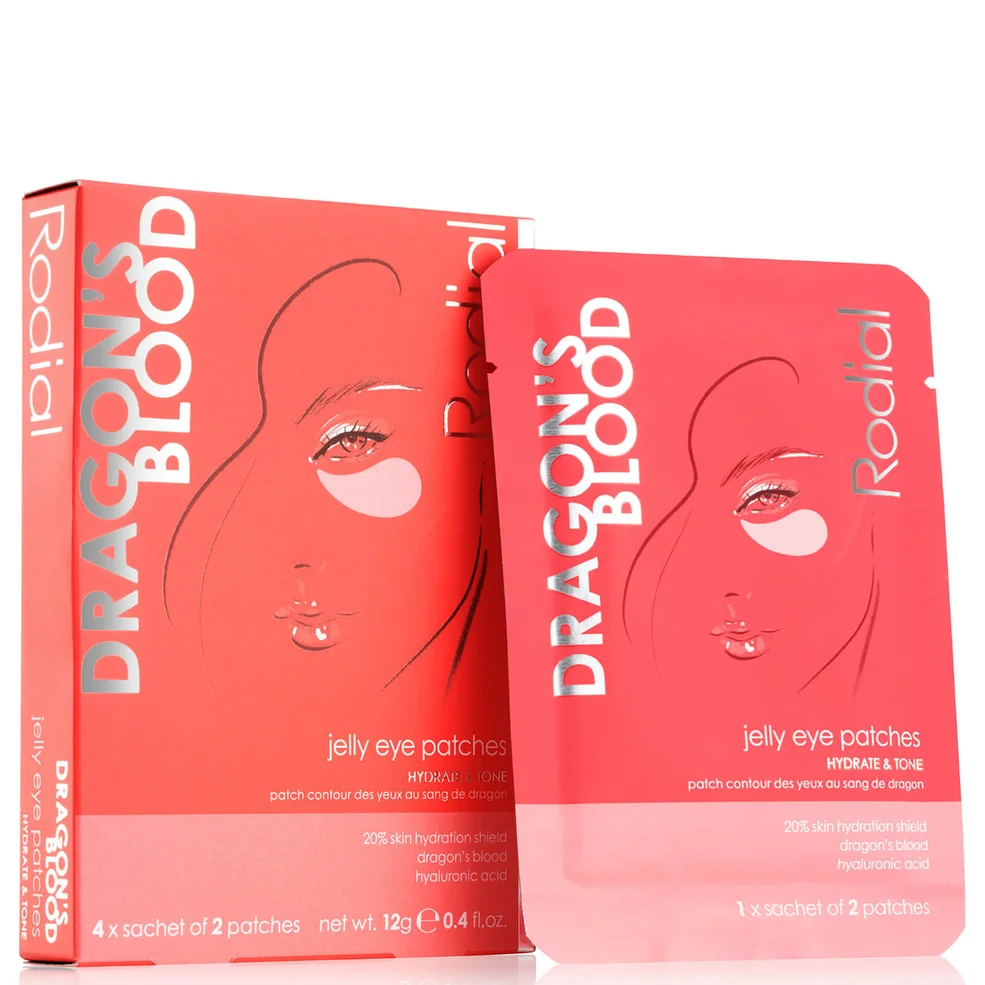 Rodial Dragon's Blood Jelly Eye Patches (Pack of 4) Zdjęcie 1
