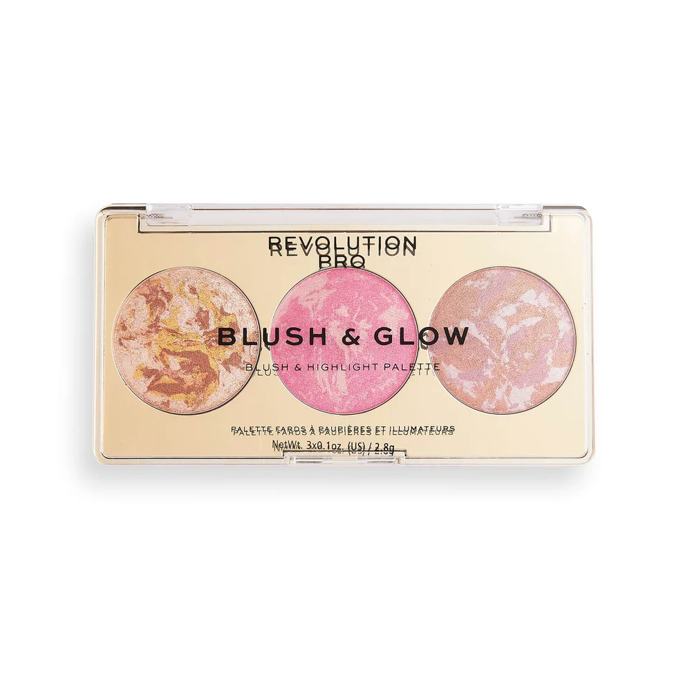 Revolution Pro Blush & Glow Palette - Rose Glow 2.8g Zdjęcie 1