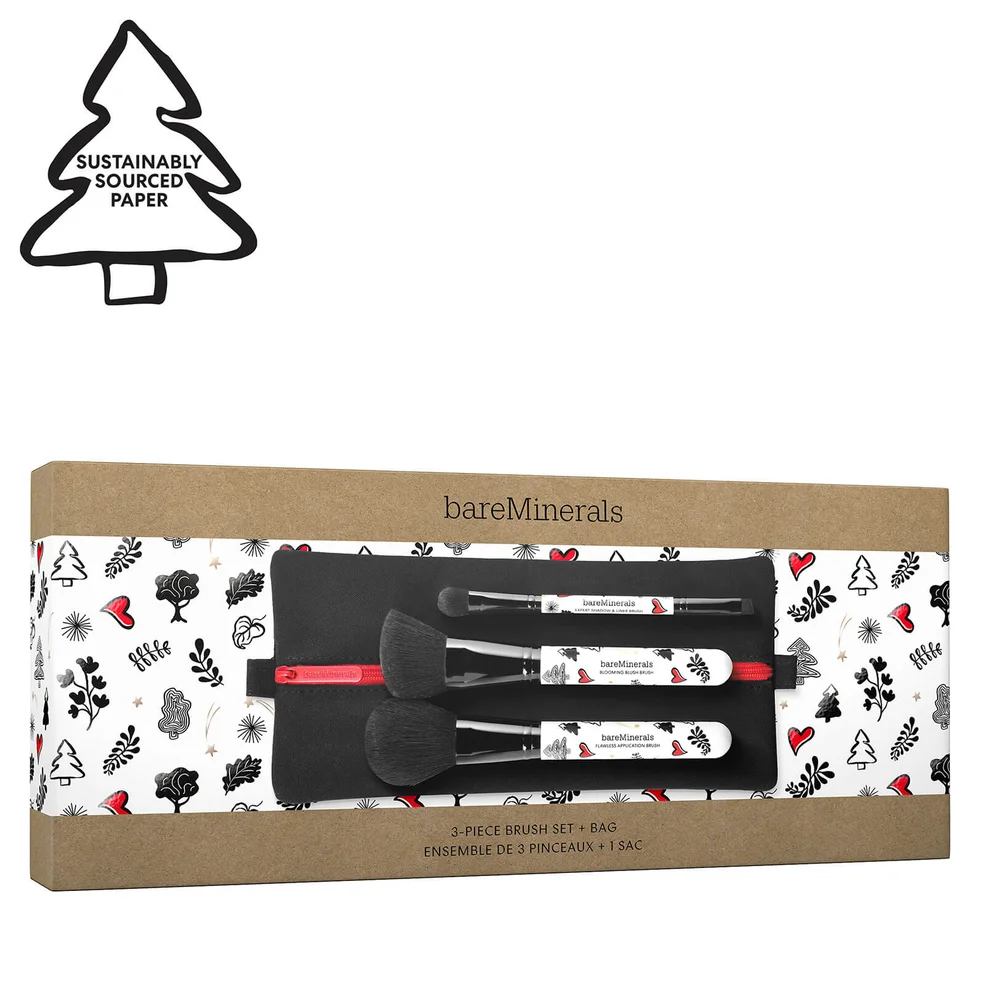 bareMinerals 3-Piece Brush Set and Bag Zdjęcie 1