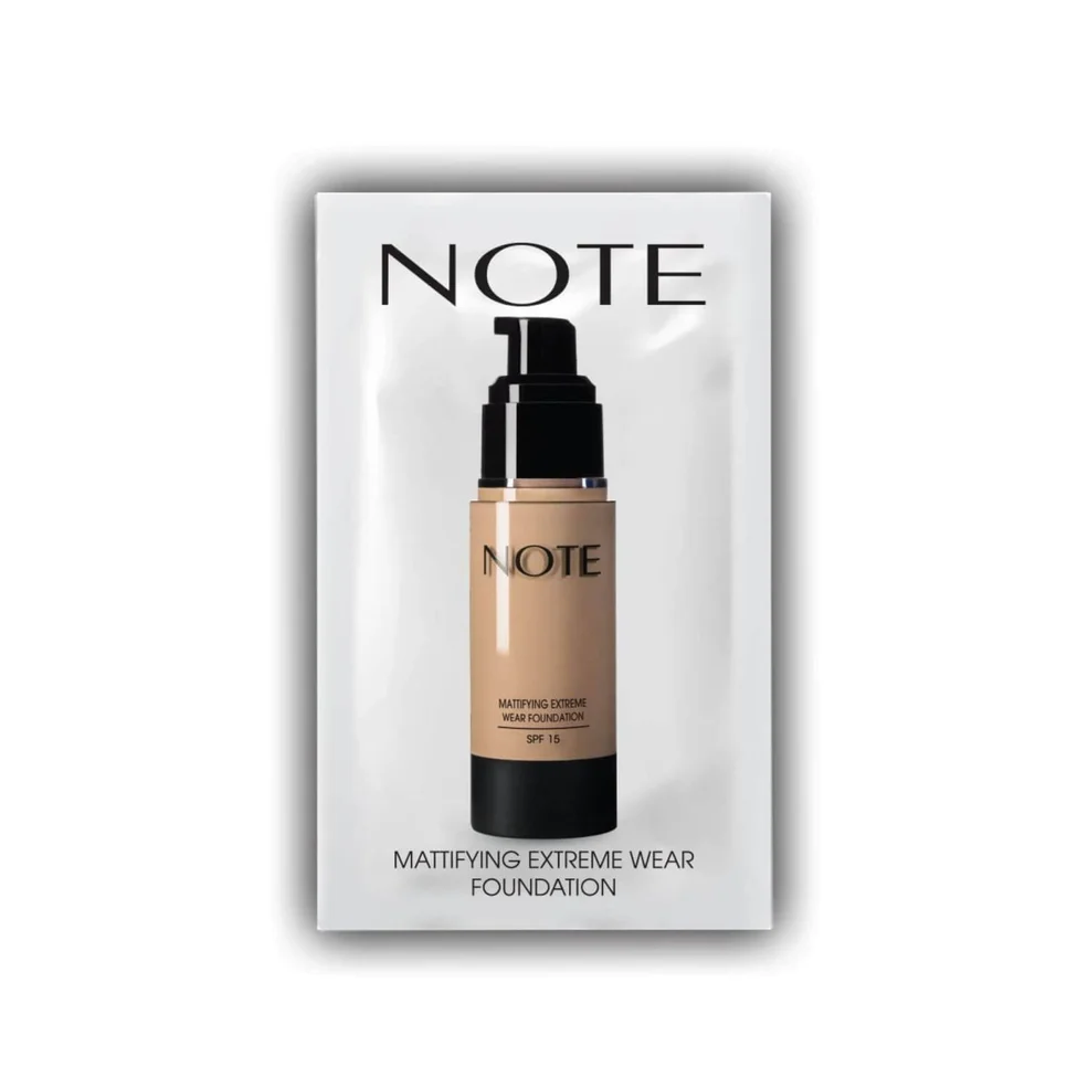 Note Cosmetics Mattifying Extreme Wear Foundation Sachet - 03 Medium Beige Zdjęcie 1