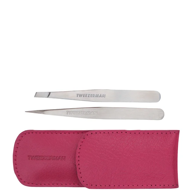 Tweezerman Petite Tweeze Set zestaw pęset – różowy