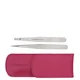 Tweezerman Petite Tweeze Set zestaw pęset – różowy