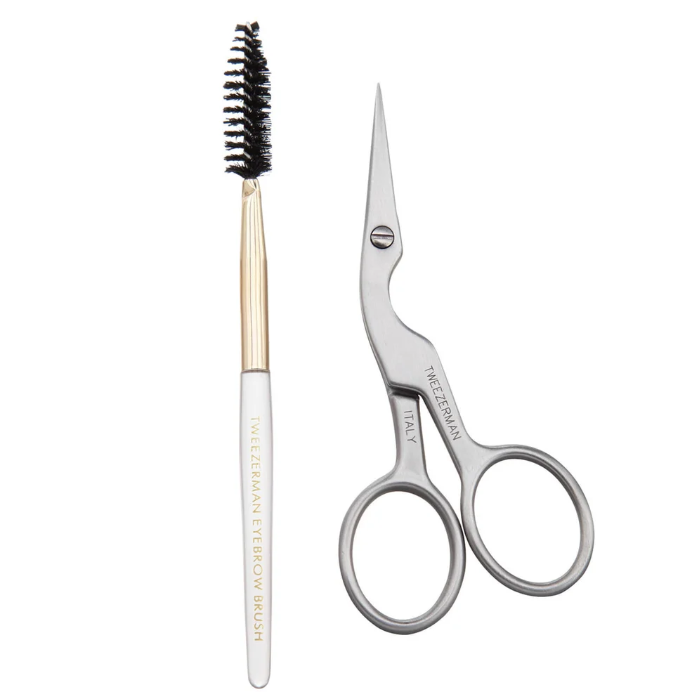 Tweezerman Brow Shaping Scissors And Brush nożyczki i szczoteczka do brwi Zdjęcie 1