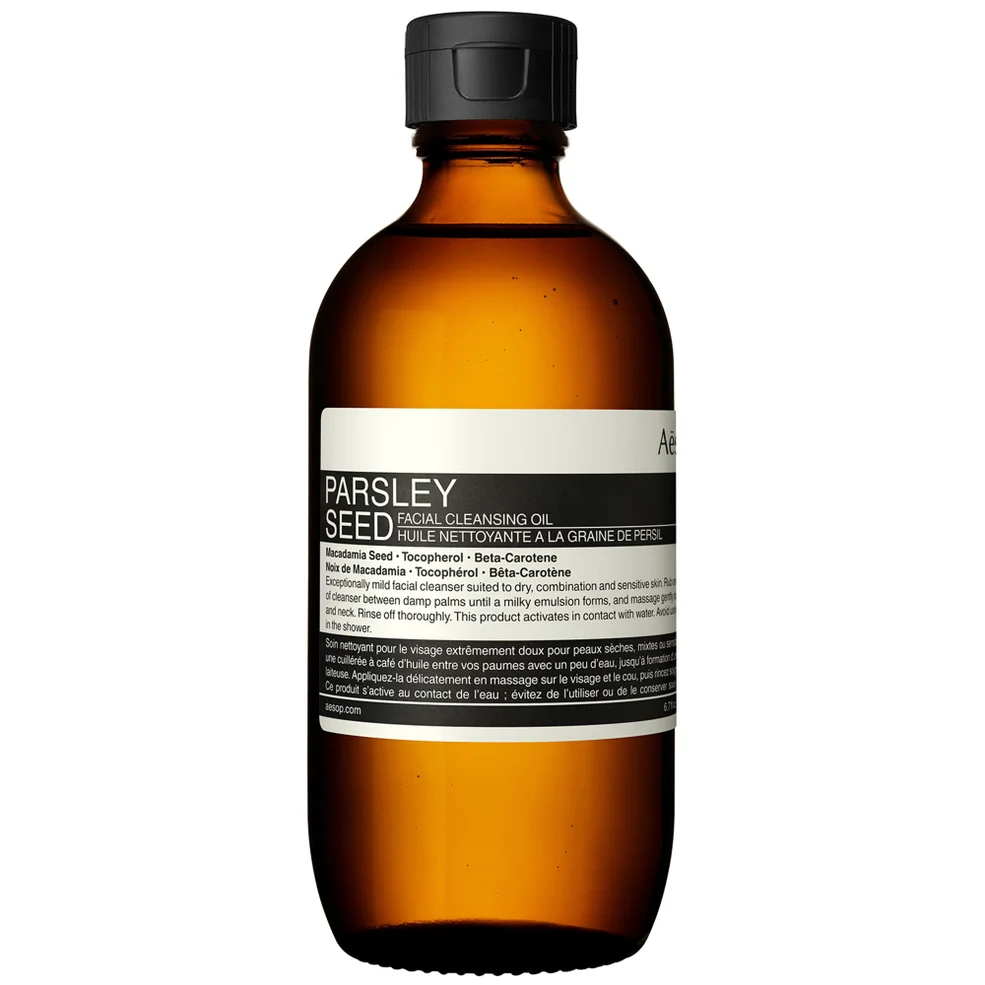 Aesop Parsley Seed Facial Cleansing Oil oczyszczający olejek do twarzy 200 ml Zdjęcie 1