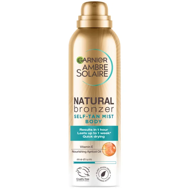 Garnier Ambre Solaire Natural Bronzer Quick Drying Body Self Tan Mist Medium mgiełka samoopalająca do ciała 150 ml