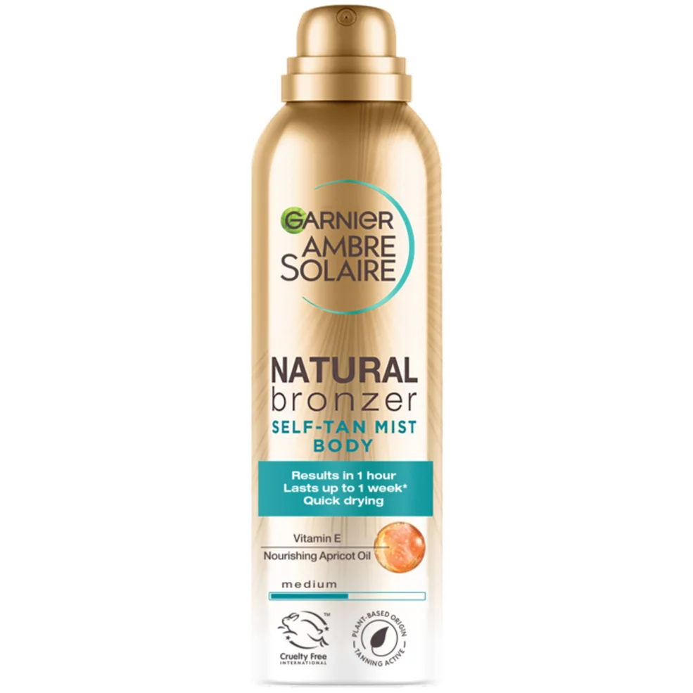 Garnier Ambre Solaire Natural Bronzer Quick Drying Body Self Tan Mist Medium mgiełka samoopalająca do ciała 150 ml Zdjęcie 1
