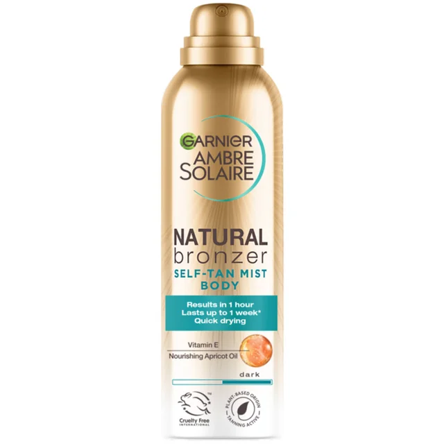 Ambre Solaire Natural Bronzer Quick Drying Self Tan Body Mist Dark szybkoschnąca mgiełka samoopalająca do ciała ciemna 150 ml