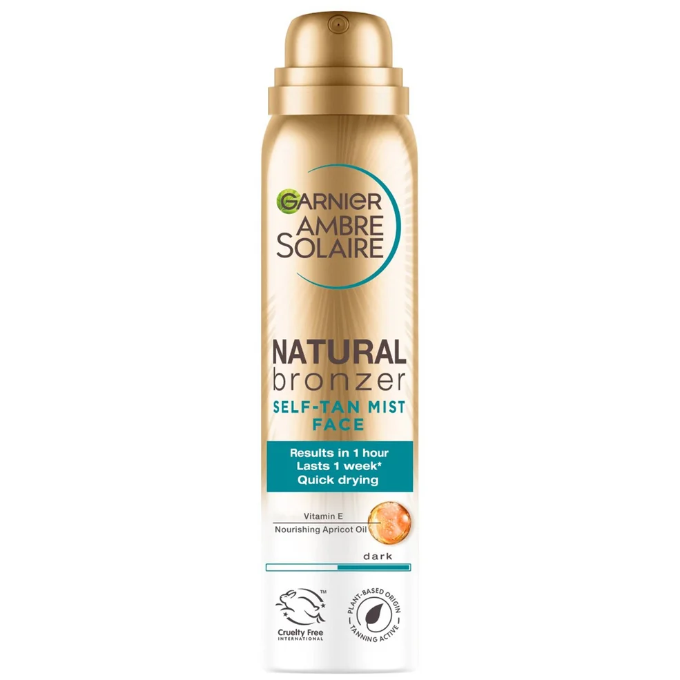 Ambre Solaire Natural Bronzer Quick Drying Dark Self Tan Face Mist szybkoschnąca mgiełka samoopalająca do twarzy ciemna 75 ml Zdjęcie 1