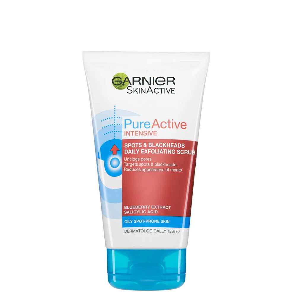 Garnier Pure Active Intensive Blackhead Exfoliating Face Scrub złuszczający peeling do twarzy przeciw zaskórnikom 150 ml Zdjęcie 1