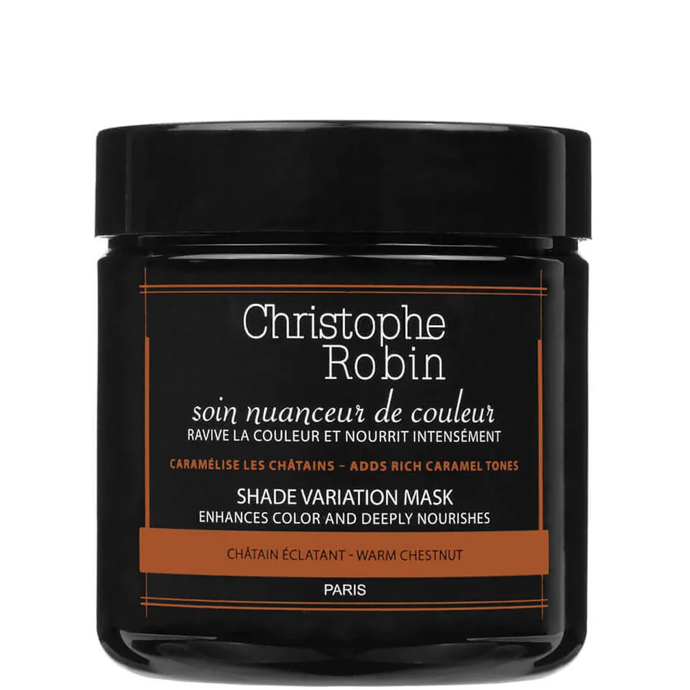 Christophe Robin Shade Variation Care maska do włosów farbowanych - Warm Chestnut (250 ml) Zdjęcie 1