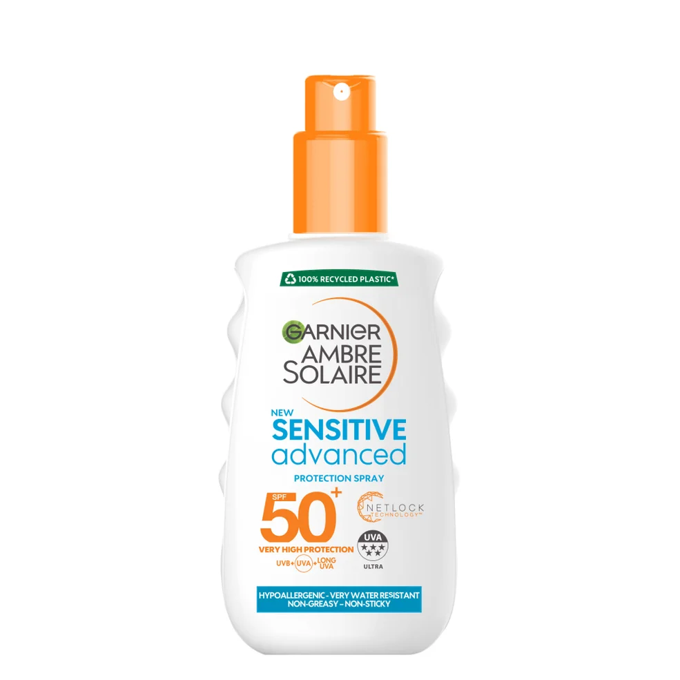 Garnier Ambre Solaire Sensitive Sun Cream Spray SPF 50+ 200ml Zdjęcie 1