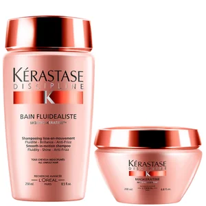 Kérastase Discipline Bain Fluidealiste (250 ml) and Maskeratine (200 ml) zestaw kąpiel i maska do włosów - undefined undefined