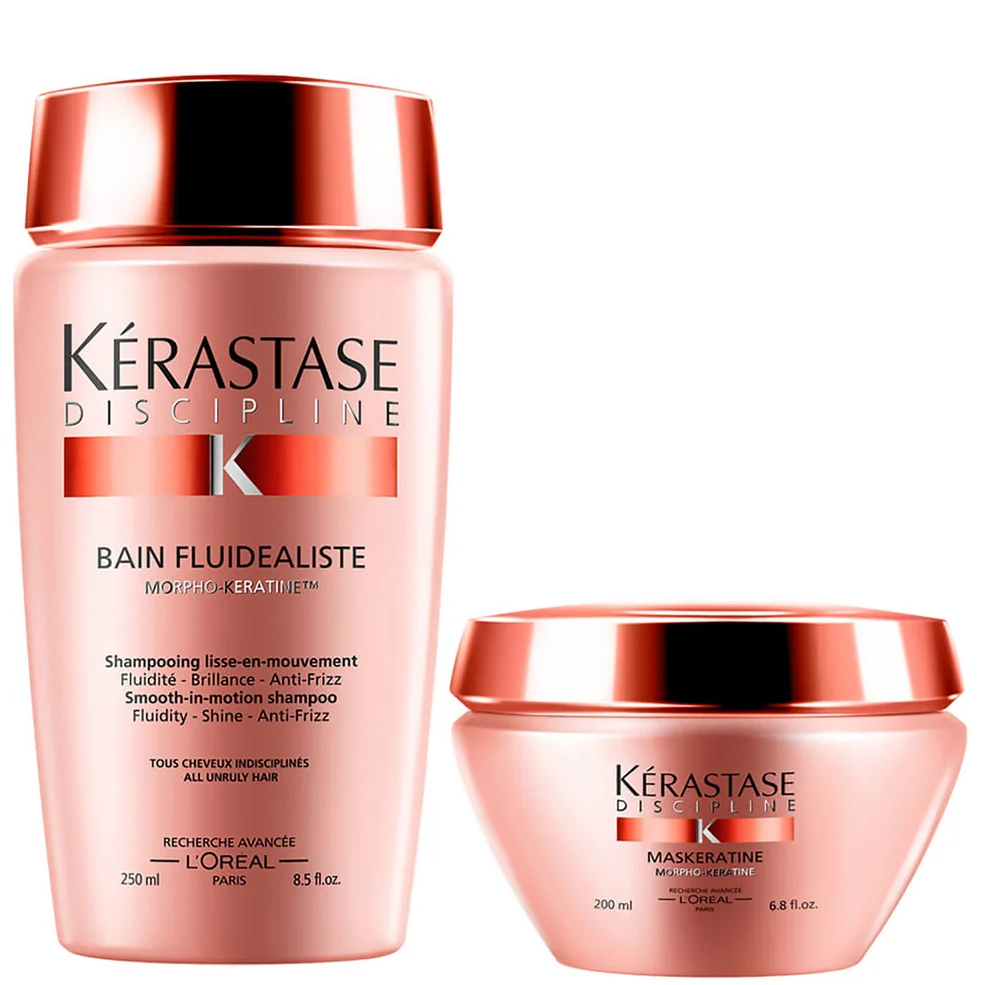 Kérastase Discipline Bain Fluidealiste (250 ml) and Maskeratine (200 ml) zestaw kąpiel i maska do włosów Zdjęcie 1