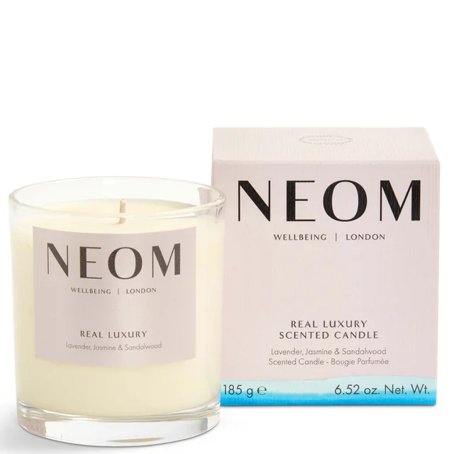 NEOM Real Luxury De-Stress Scented 1 Wick Candle świeca zapachowa