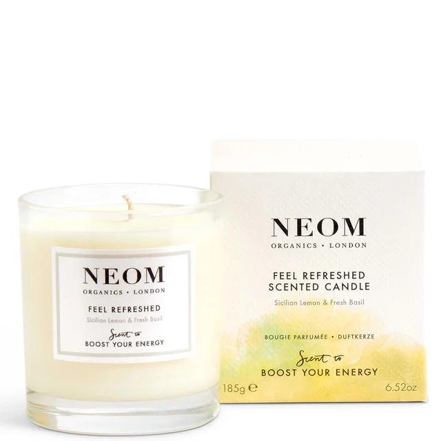 NEOM Organics Feel Refreshed 1 Wick Scented Candle świeca zapachowa