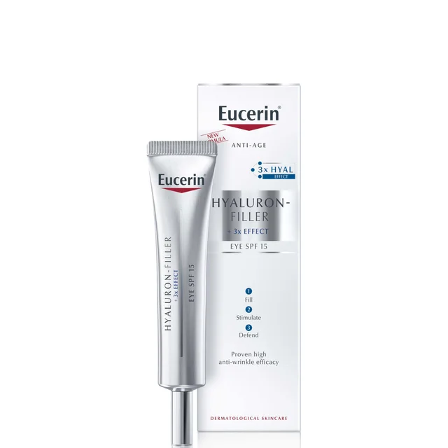 Eucerin Hyaluron-Filler Eye Cream SPF15 krem pod oczy z kwasem hialuronowym 15 ml
