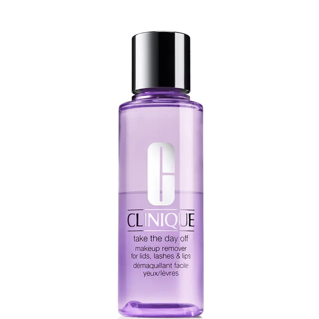 Clinique Take The Day Off Lids Lashes and Lips Makeup Remover płyn do demakijażu do oczu, rzęs i ust 125 ml